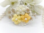 Kobana/小花のブーケブローチ/イエロー