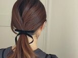 ベルベットリボン　ベロアリボン　ブラックリボン　ベロア細リボン