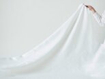 【別注サイズ210cm：納期約2週間】リネン100％のシーツ（フラットシーツ）平織・白・中厚