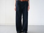 FRECKLE｜twill cotton linen/tack pants/phantom/size1.2