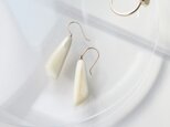 Makkoh：K10 fin(鰭) pierced earrings：hook