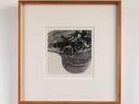 銅版画 "Roses in sunhat"（額装）