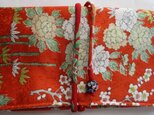 ８２８６　花柄の着物で作った和風財布・ポーチ