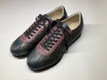 大人の遊び心を纏う本革【オススメ１点物シリーズ】即納可 サイズ24.5cm〜25cmのみ EMAのスニーカーがお得に！