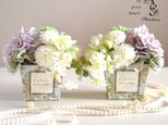 【送料込み】⋆2個set⋆ お供え花ボックス⋆淡ラベンダー色《フューネラルフラワー》
