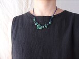 Lapis lazuli × Green mix Necklace／ラピスラズリ×グリーンミックス ネックレスの画像