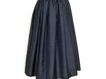 男大島紬リメイク＊タックスカート