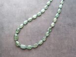 Green Kyanite × Zirconia Necklace／グリーンカイヤナイト×ジルコニア ネックレス
