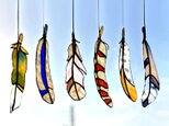 オノヤマ様専用　ステンドグラス サンキャッチャー ~feather~