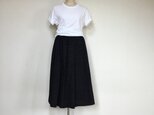 紬のフレアータックのスカート     着物リメイク