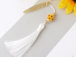 帯飾り 「ひまわり」 タッセル 房 つまみ細工 オレンジ色 根付 和装 着物 浴衣 夏の花 帯周り プレゼント 人気