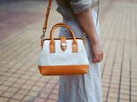「帆布×革の組み合わせ」 がま口2wayバッグ|レトロクラシック