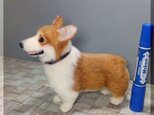 羊毛フェルト 犬 コーギー ウェルシュ・コーギー 犬フィギュア