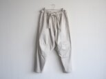 きるもの｜もんぺパンツ｜コットンツイル ライトグレー［unisex freesize］