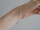 ゆるやかならせんのシルバーブレスレット