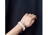 【K14gf】Coin Pearl Bracelet／コインパール ブレスレット（White）
