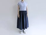 残暑を乗り切るワンピース（国産コットンキャンブリック×播州織サッカー生地）受注製作