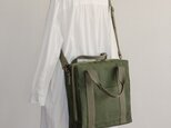 スクエア2wayショルダー M オリーブドラブ / 9号帆布
