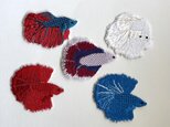 刺繍ワッペン■ベタ■熱帯魚■
