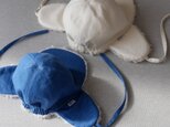 ベビー＆キッズ帽子　デニムのもこもこファーハット