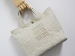 小さな布たちのトートバッグ　パーチメント