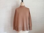 【特別提供品】希少素材♡綿カシミヤハイネックプルオーバー　キャメル