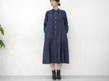 ピンタックが可愛いワンピース長袖 ❤︎ デニム No.367