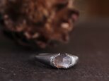 Sunstone Moonstone Sprit Bezel Ring