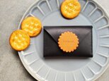 ◆レトロなビスケットが可愛いレザー名刺入れ・カードケース◆　レディース　メンズ　名刺ケース　カード入れ　プレゼント　ギフト