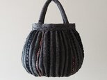 black ribbon maru bag