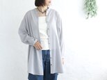 とろける着心地 東炊き綿ローン チュニック丈ロングシャツ（グレー）TP09