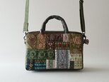 GREEN FRANCE RIBBON MOSAIC 2WAY MINI BAG