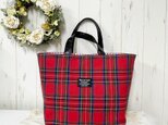 ♥♥ 赤いタータンチェックのトートバッグ ♥♥