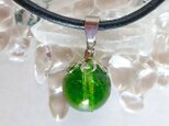 ペリドット『8月の誕生石』天然石 本革&サージカルステンレス チョーカー ネックレス ペンダント