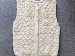 WOOL100%のクロッシェベスト