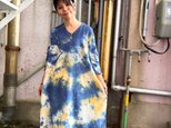 タイダイ ワンピース ブルー×オレンジ Hippies Dye最新作 HD24-89