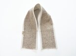 ジャズネップ混の重ね衿　ベージュ