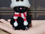 白猫になりたかった黒猫ちゃん　羊毛フェルト
