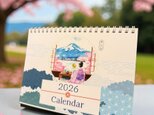 2026 日本絶景卓上カレンダー｜オリジナルイラスト｜日本製｜癒しの旅