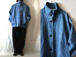 【完成品】14oz/ウォッシュドcottonデニム　 オーバージャケット