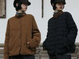 軽量&保温性の両立リバーシブル ダウンジャケット ダウンコート ブラック+ブラウン 251107-3
