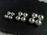 3サイズ / カレンシルバーボールピアス