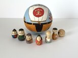 宝船と七福神　木のおもちゃ