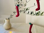 クリスマスオーナメント　red socks