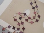 long necklace silk お花ムーアカイト
