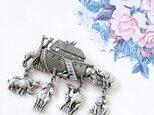 《J.J.》 silver pewter Noah's Ark ジェイジェイ JJ ジョネットジュエリー ヴィンテージブローチ