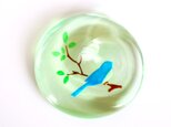 青い鳥の箸置き　そよ風のさえずり