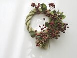 再販・しめ縄リース*野ばらの実