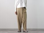 オールシーズン◎/ラップ風テーパードパンツ《ベージュ》3丈から選べます。