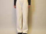 【2025冬新作数量限定】サイズ選べる♪暖かい♪冬支度♪裏起毛コーデュロイタックワイドパンツ25052WH